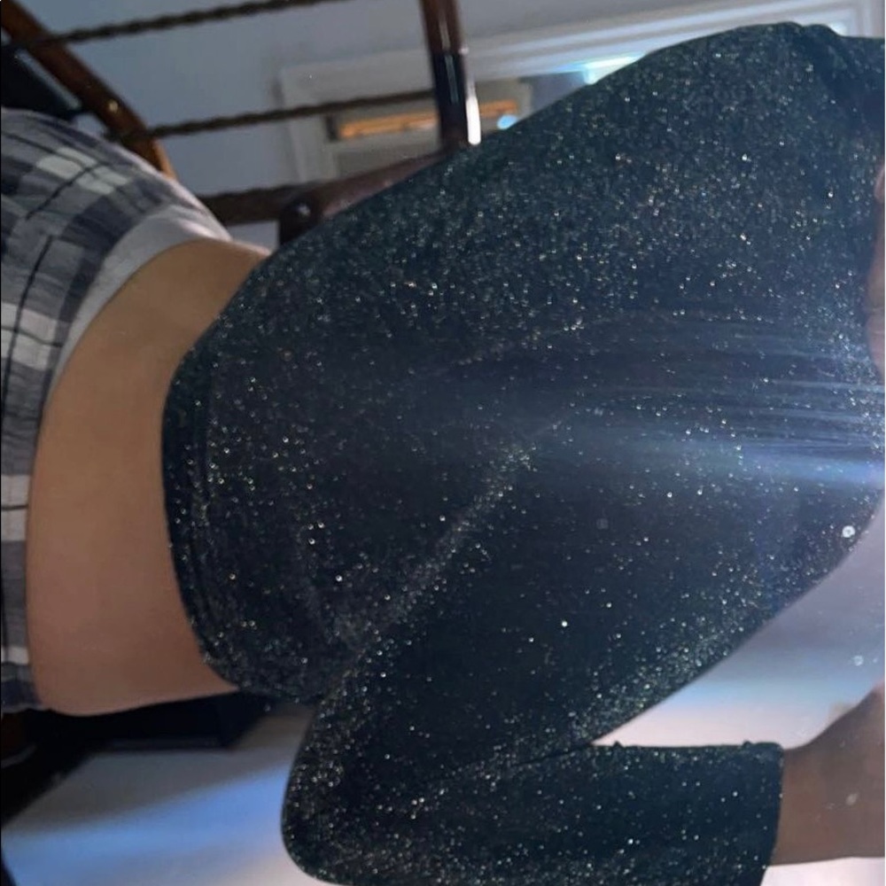 Sparkle Vintage La Senza Sexy Mesh wrap Top.